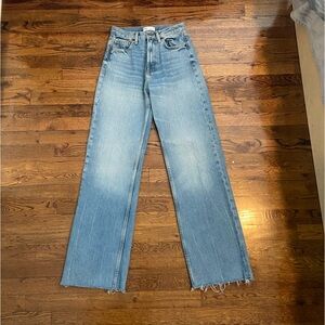 Zara high waisted wide leg jeans size 4